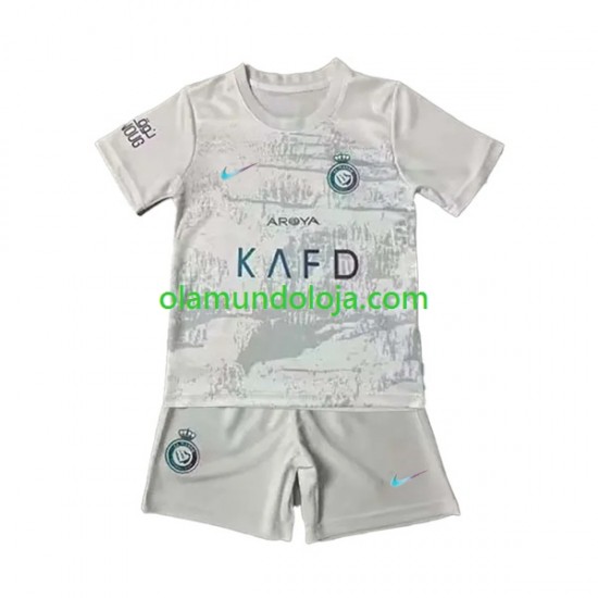 Camisola Al-Nassr Criança Equipamento Terceiro 2023-2024 Manga Curta